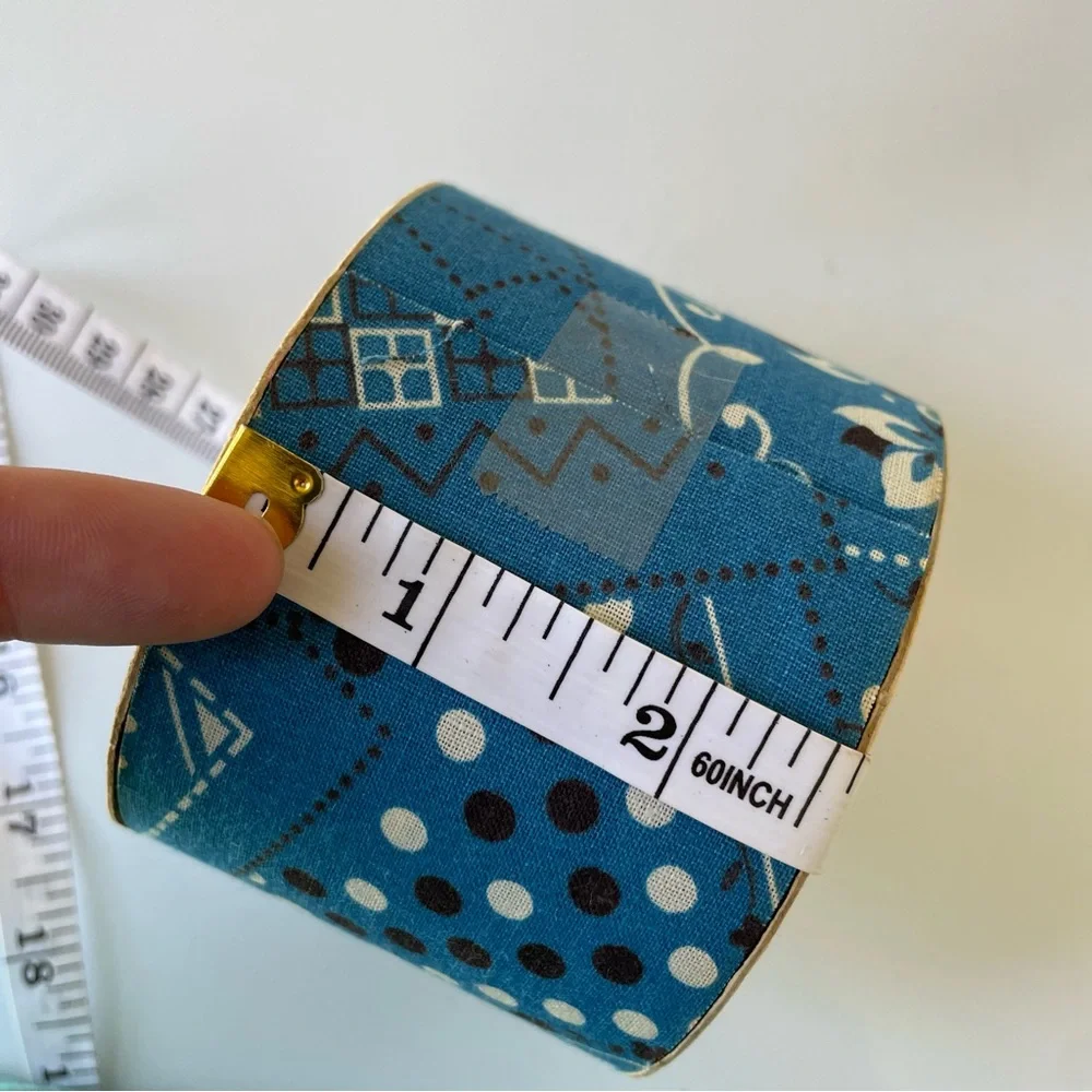 Vintage Princo Blue Bandana Pattern Ribbon